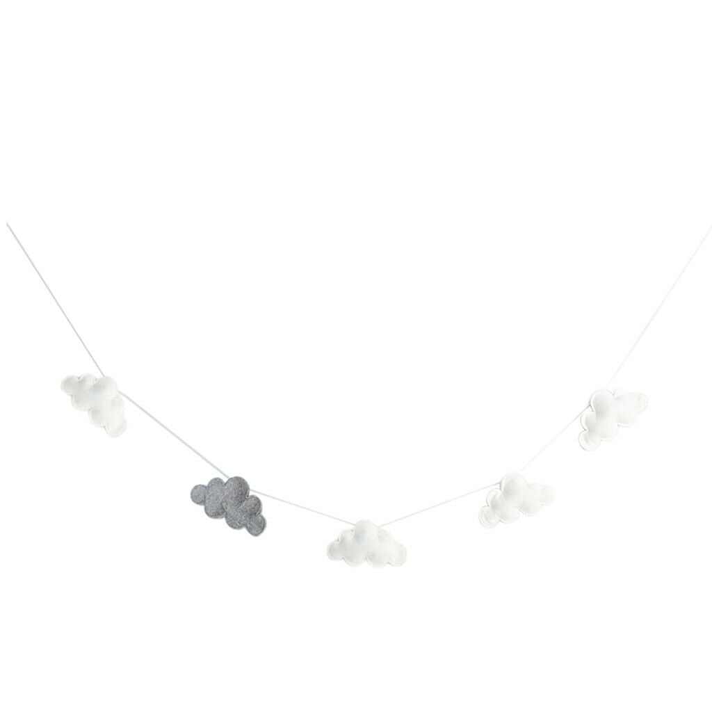 Set of 2 Bedroom Clouds Garland Decor For Christmas Wedding Decoration