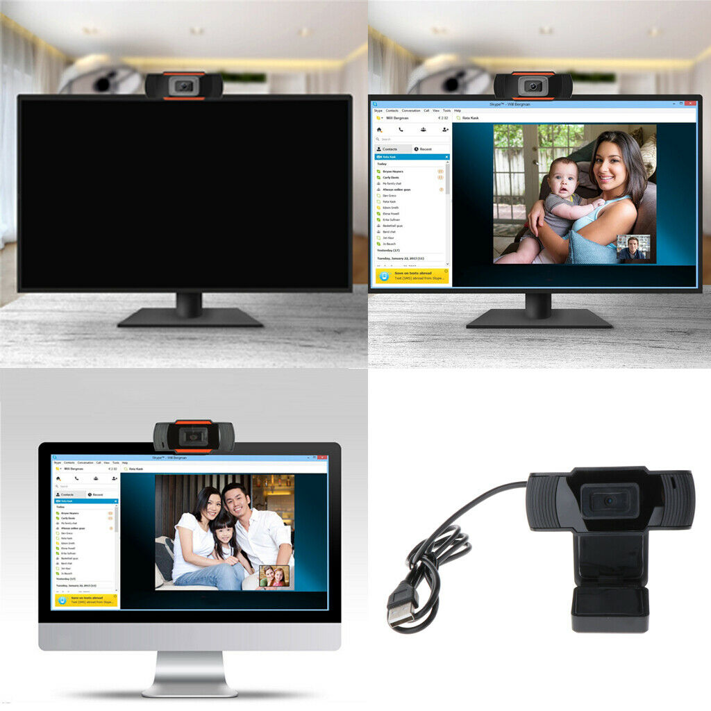 Webcam Auto Focusing USB 480P HD Video Camera For Computer PC Laptop Desktop