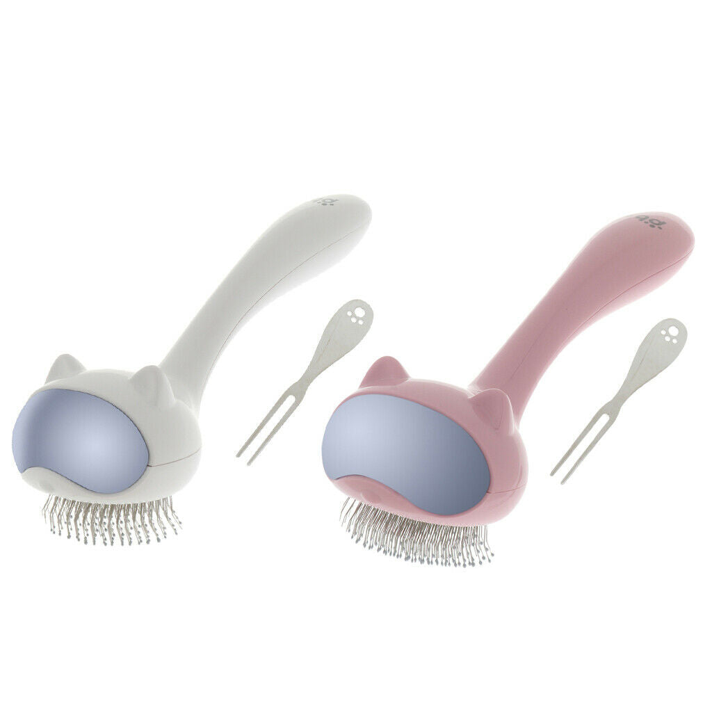 Capsule Self Cleaning Slicker Brush Pet Stainless Steel Comb for Dogs, Cats,