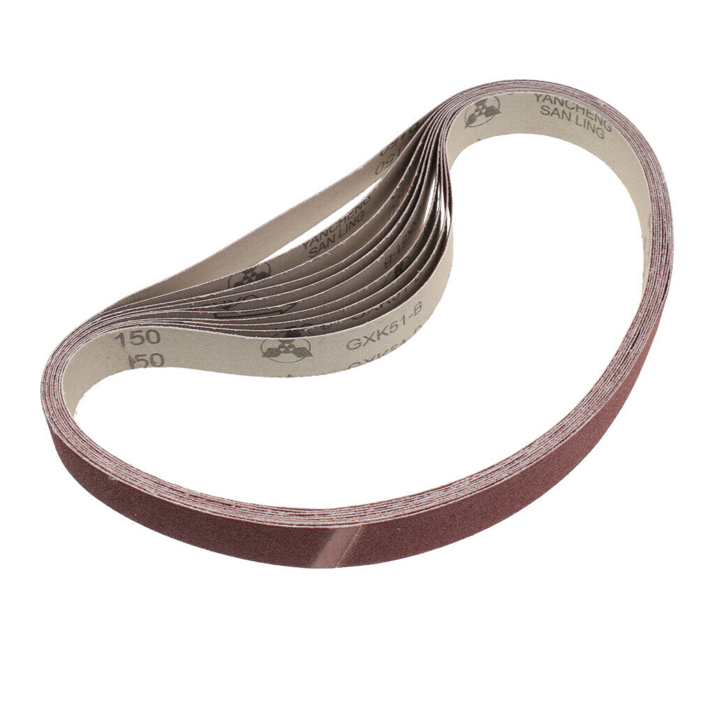 30Pcs Oxide 80 120 150 Grit 1x30" Sanding Belts Sandpaper For Belt Sander