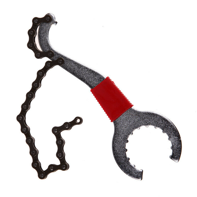 Bike Chain Whip Bottom Bracket Freewheel Wrench Repair Convenient Remover T A#S