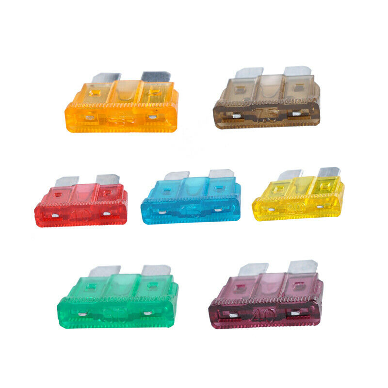 140x Nylon Mix Assorted Car Motorcycle Blade Fuse Kit 5-25A 30Amp w/Fuse Holder