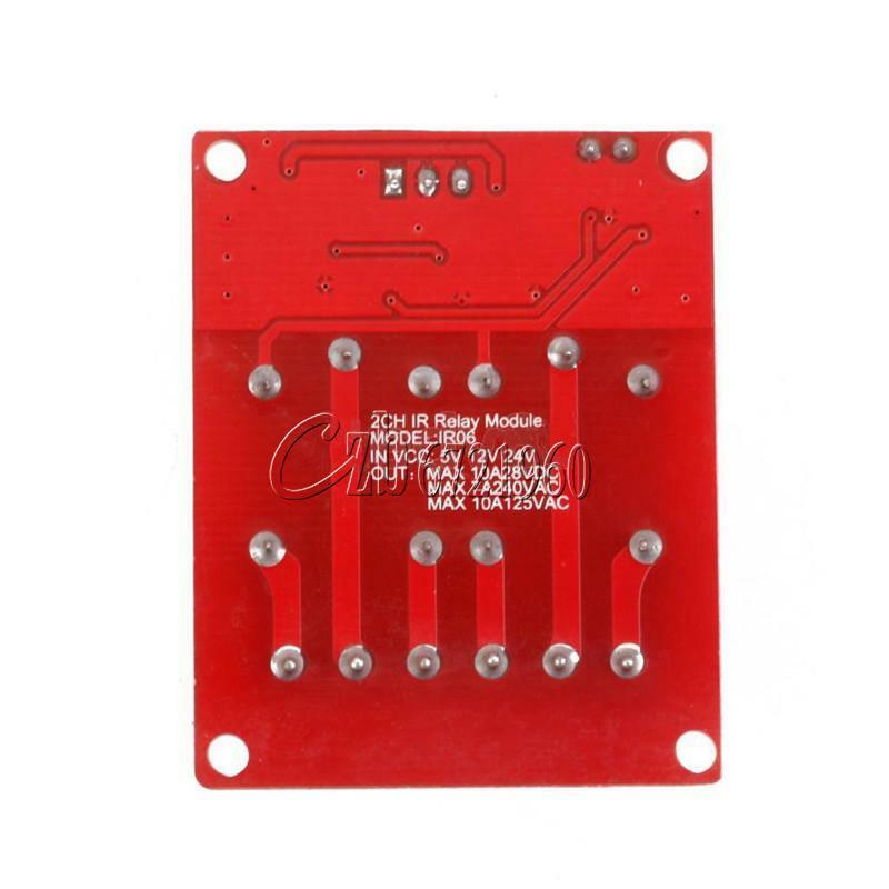12V 2 Channel 2CH IR LED Relay Driver Module Infrared Remote Control + Receiver