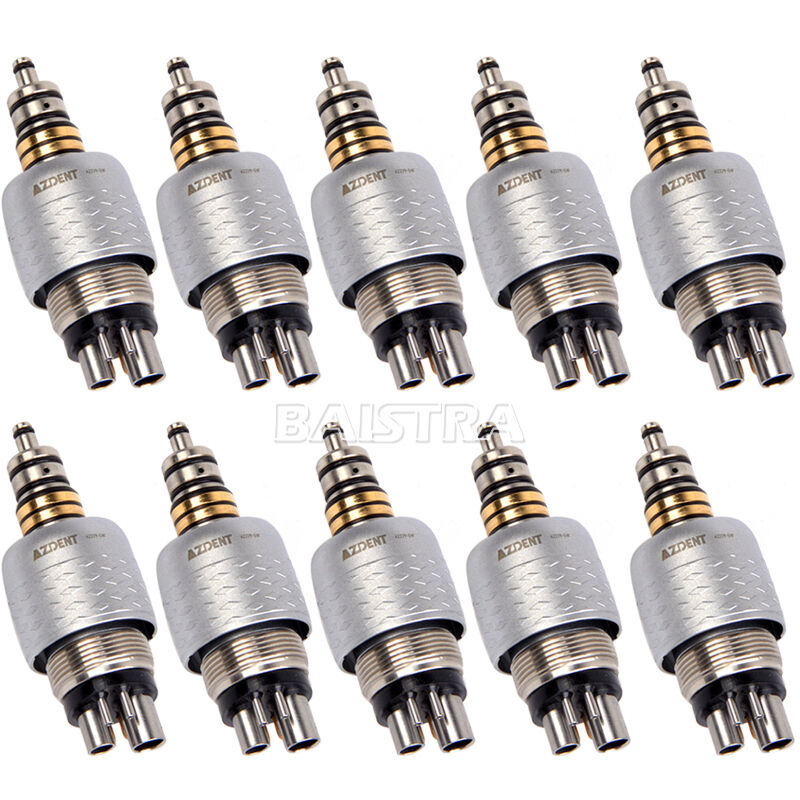 Dental 6 Pin Quick Coupling Coupler For Fiber Optic Handpiece LED