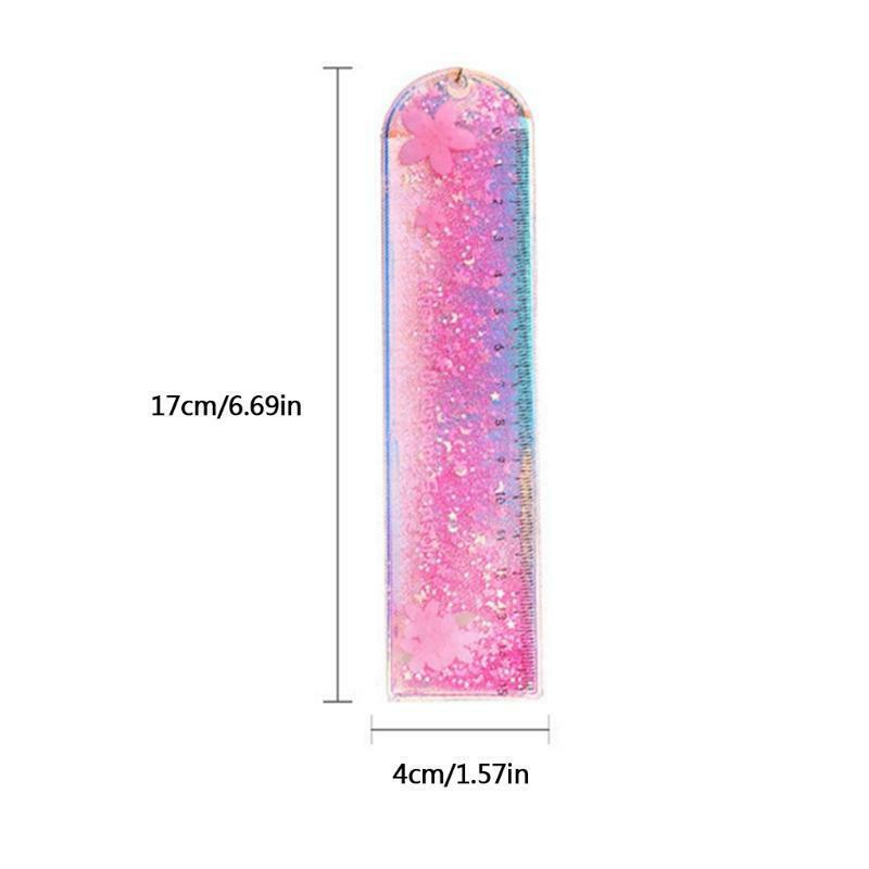 Premium Plastic Ruler Cute Cartoon Mathematics Ruler Measuring Range 0-15cm