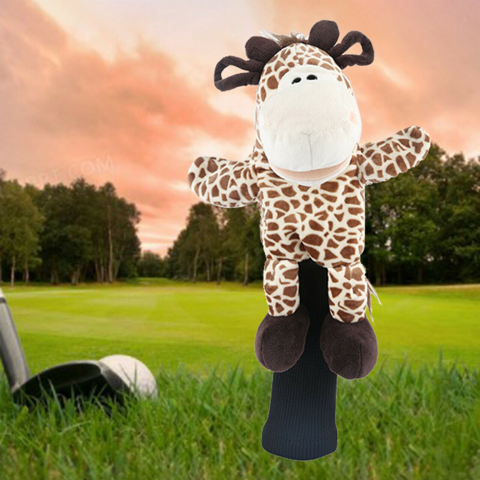 Plush Golf Wood Driver Headcover Guard Cute Golf Club Head Cover Adults Gift