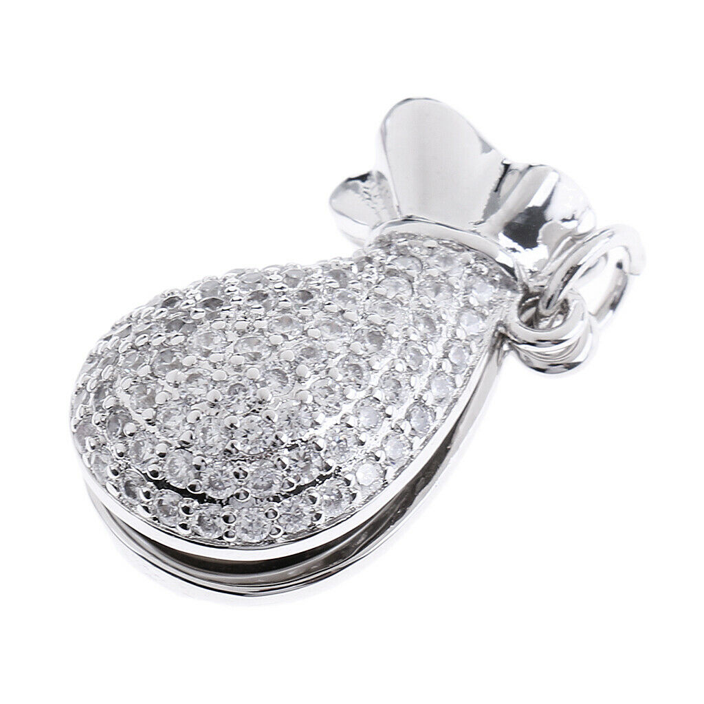 Glitter Crystal Pearls Pendant Girls Woman Fashion Jewerly Valentine's Gift