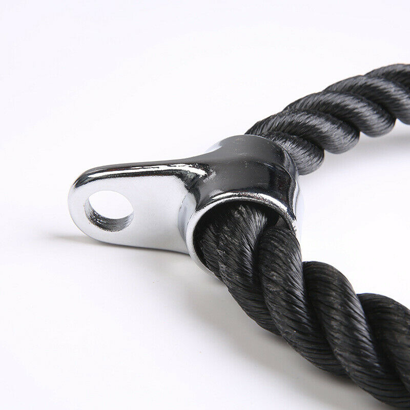 Trice Rope Pull Down Cable Attachment Handle Bodybuilding Workout Equipment US