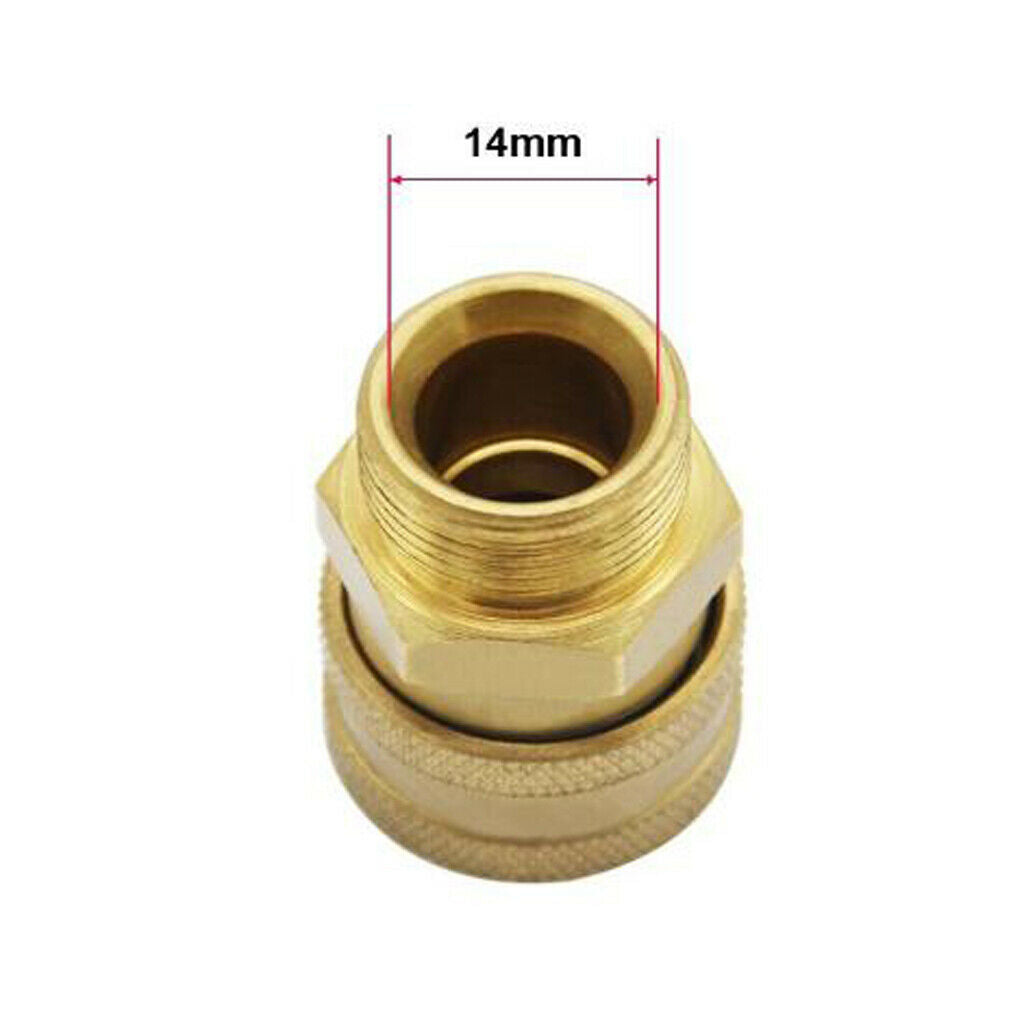 Brass Quick Release Connector M22 to 1/4'' Male Adapter NEW Durable Tool