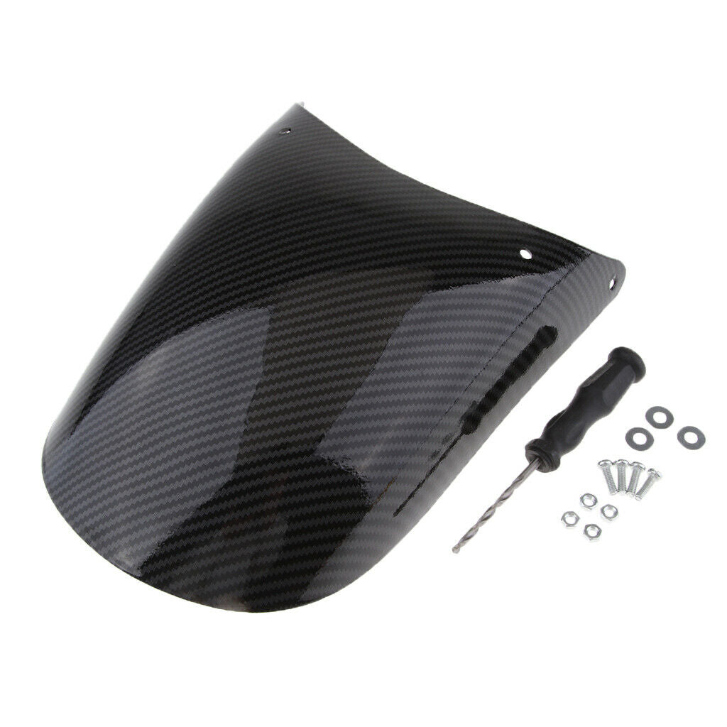 Carbon Fiber Motorcycle Front Fender Extension Extender - Universal Motorbike
