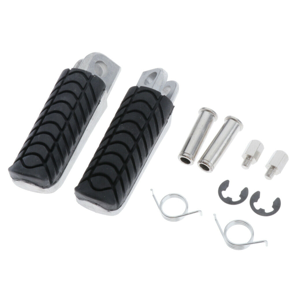 Pair Motorcycle Footrests Foot pegs Replacement For ZZR1400 ZX-14 2006-2012