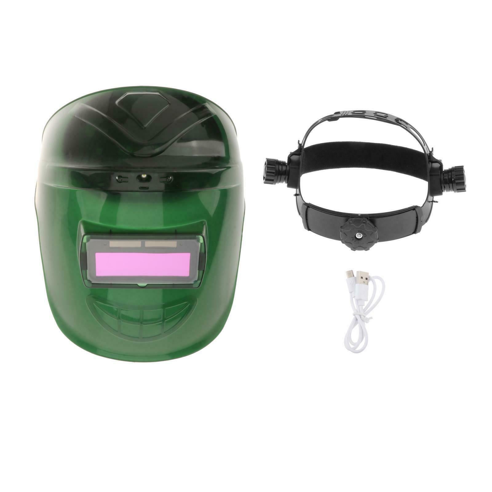Auto Darkening Welding Helmets w/LED Lights Fans Welder   Eyes Goggles