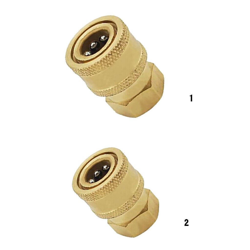 Pressure Washer Quick Release Socket 15mm to 3/8 Female Brass Connectors