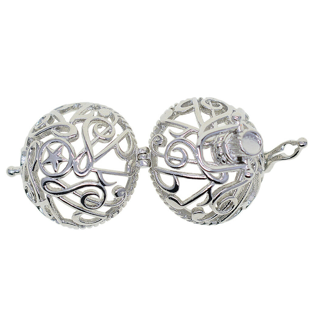 Musical Symbols Beads Cage Pendant Locket Charm for DIY Necklace Pendant