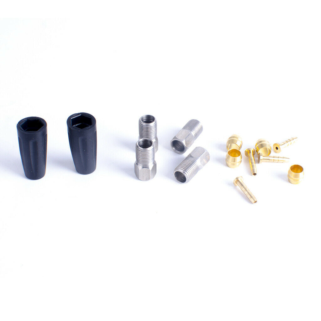 10 Pairs Copper Bike Hydraulic Hose Parts Insert Needle x 10 Bushing x10 for