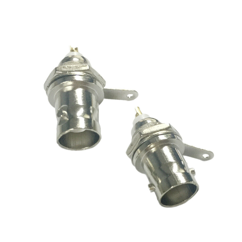10 Pieces BNC Male Connector Solder RF Connector PCB Plug for Coaxial Cable