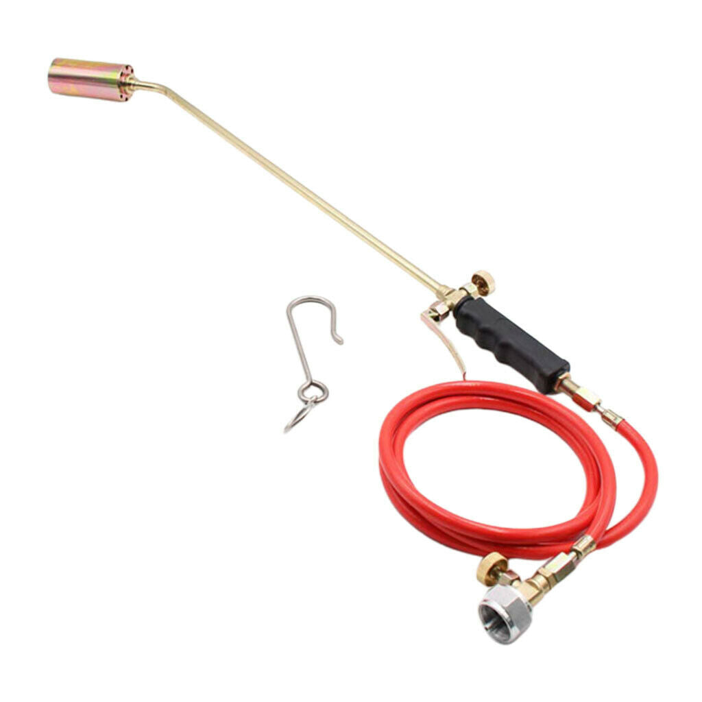 Weed Burner Gas Welding Torch Garden Roof Grass Blowtorch Flamethrower Hose