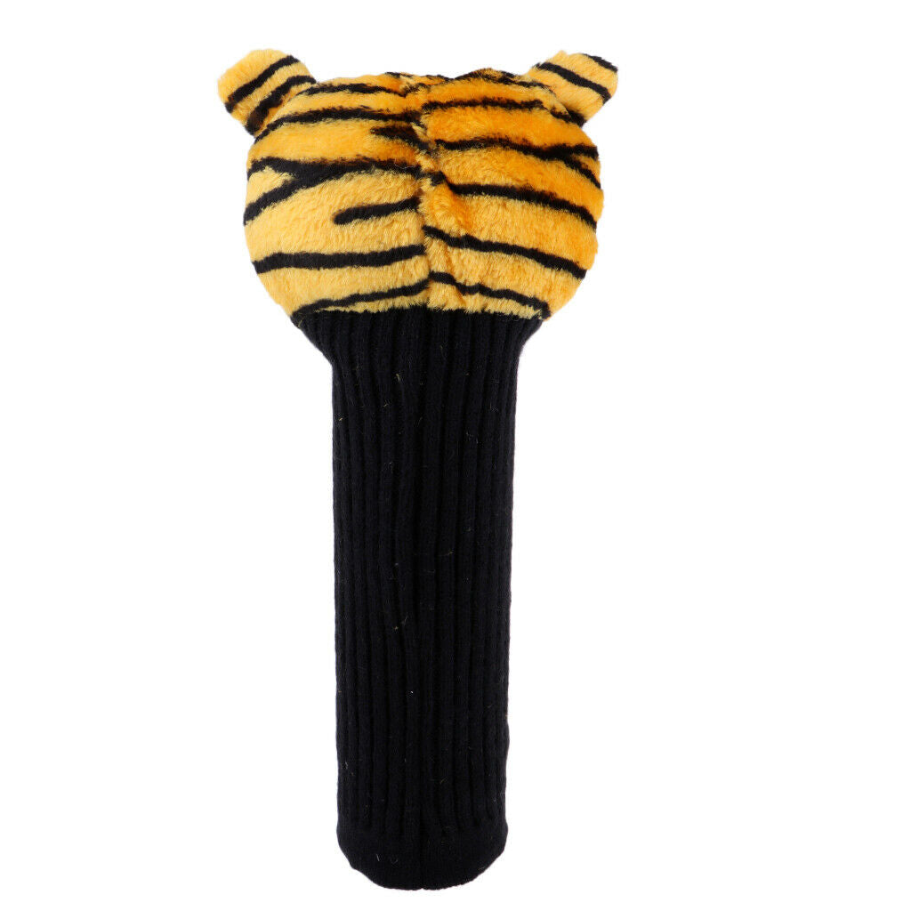 2pcs Tiger Head Golf Club Wood Driver Headcover - Durable & Portable Cool Style