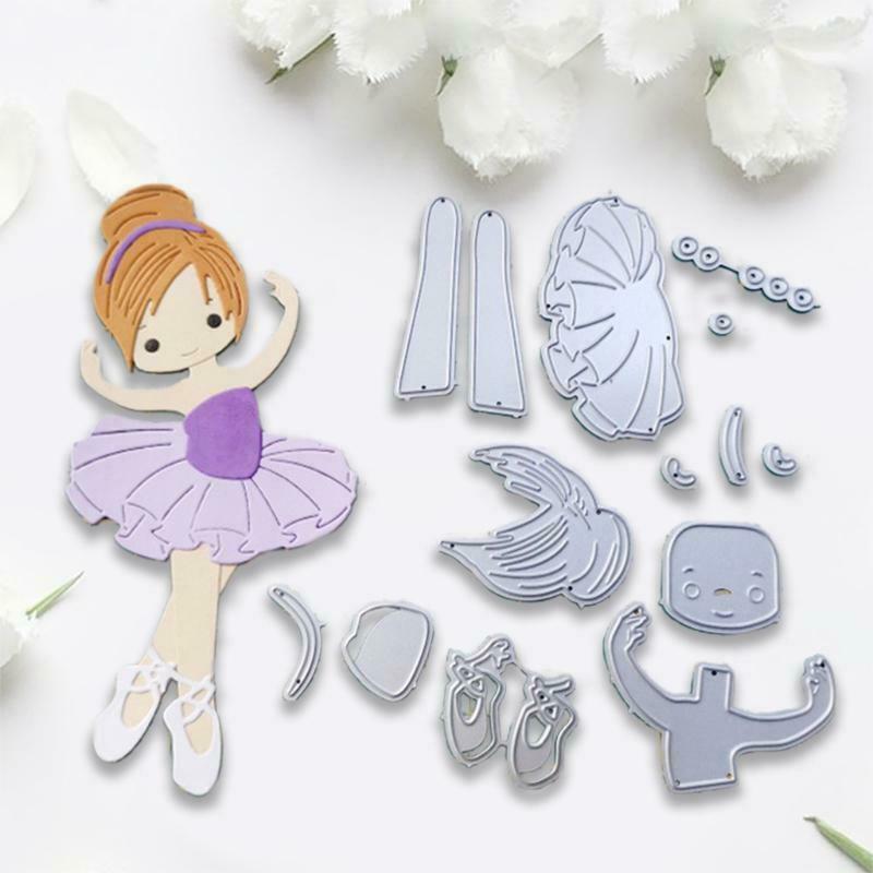 Dancing Girl Metal Cutting Dies Stencil DIY Scrapbooking Album Paper Card Mold