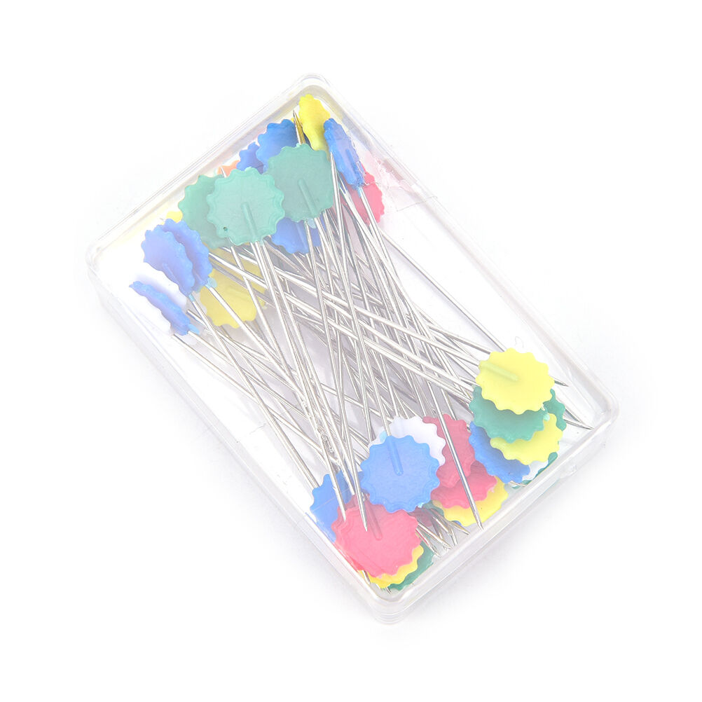 50X Patchwork Pins Flower Button Head Pins Quilting Tool Sewing Accessori.l8