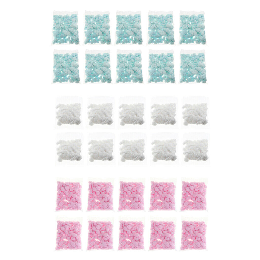 10 pack Cute Cartoon Small Cotton Balls for Hamster Guinea Pig Hamster white