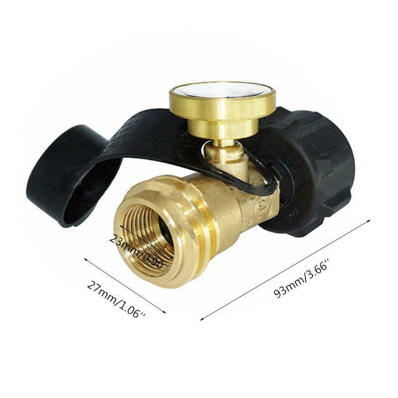 Universal BBQ Gas Propane Pressure Brass Gauge Tank RV Pressure Gauge Level