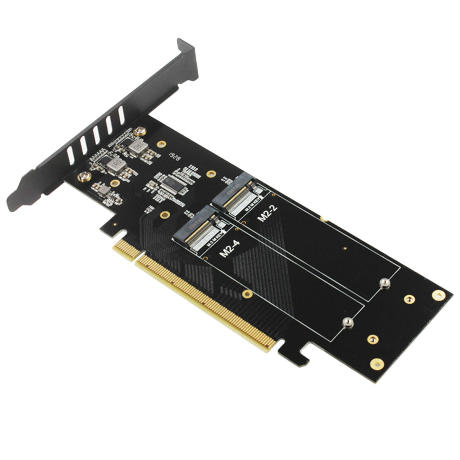 M.2 X16 to 4X NVME PCIE 3.0 Expansion Card with Aluminum Heatsink Solution