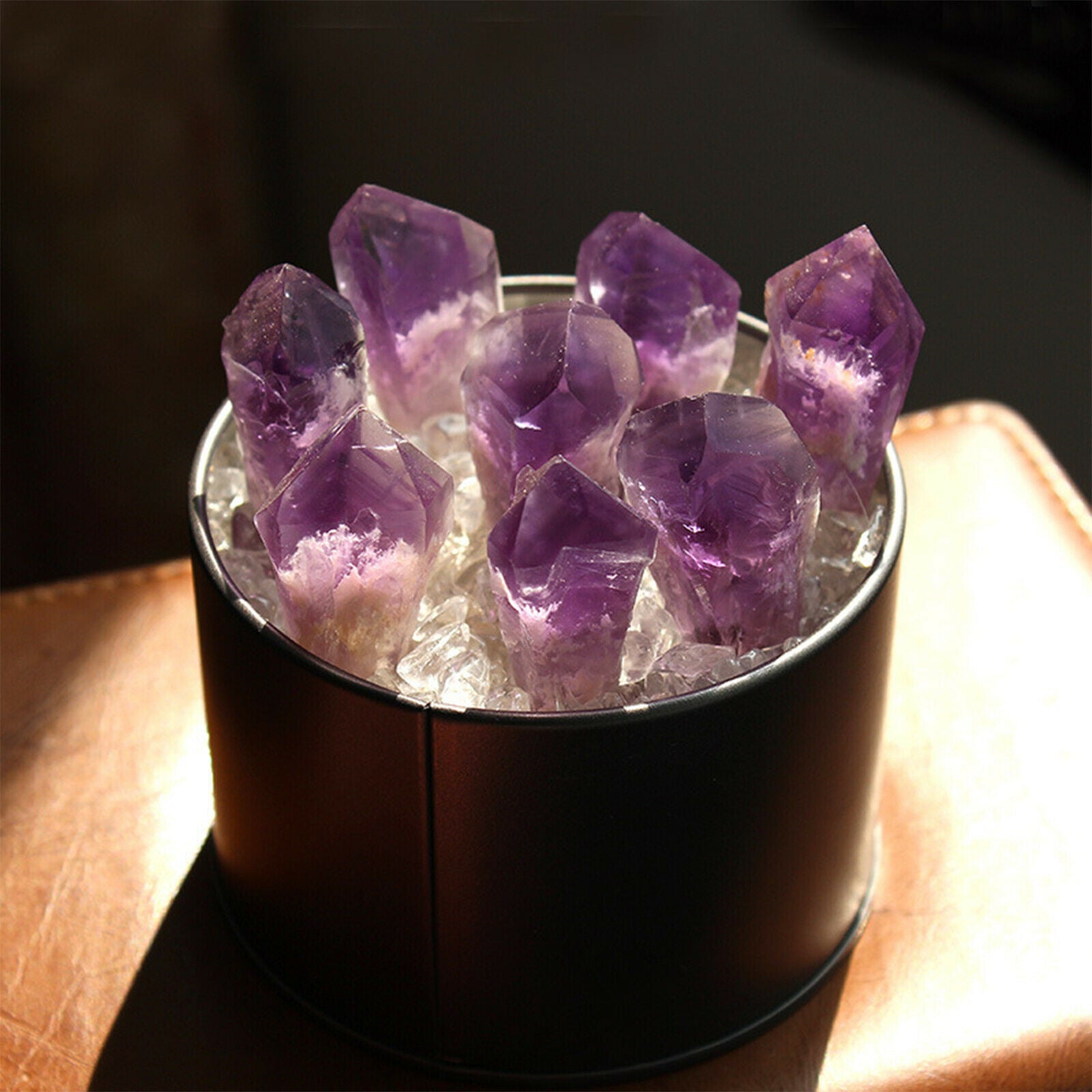 Purple Natural Healing Mineral Quartz Specimen Amethyst Cluster Crystal Stone