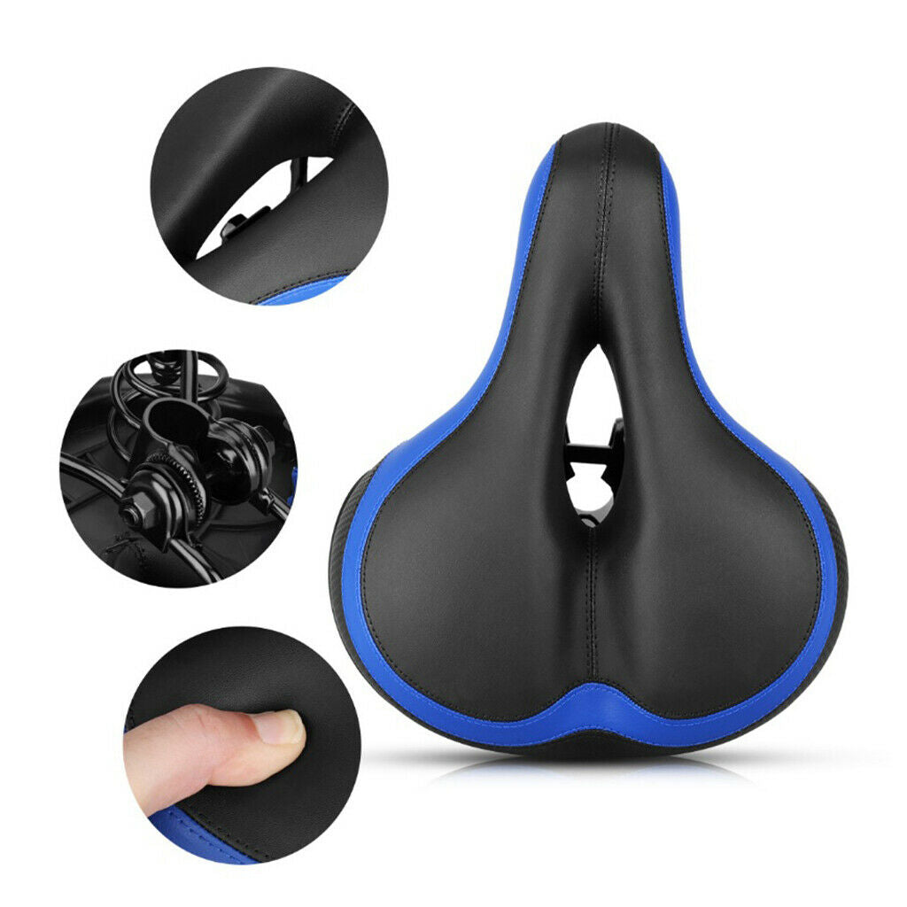Big Bum Bike Saddle Seat Rotatable Flat Rearview Universal Seats Accessories