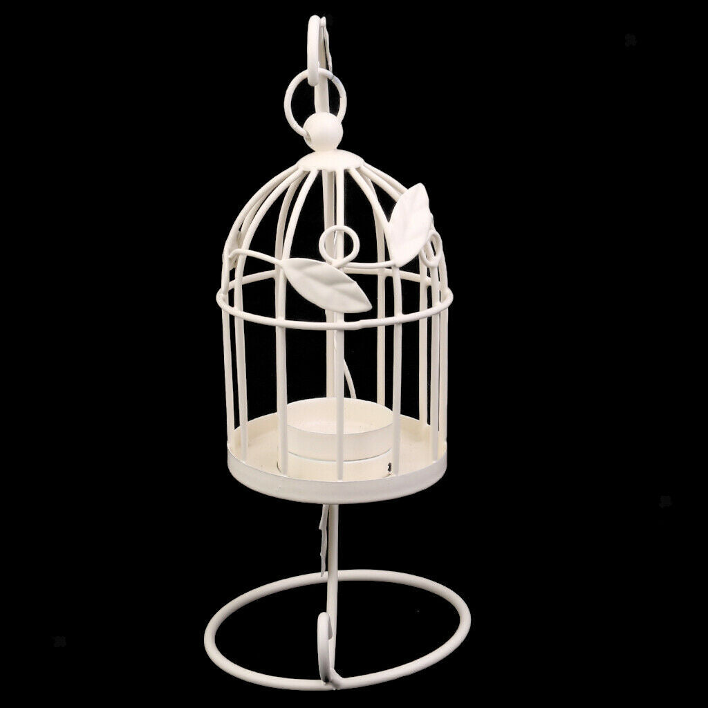 Wedding Birdcage Hanging Stands Candleholder Tealight Candleholder White