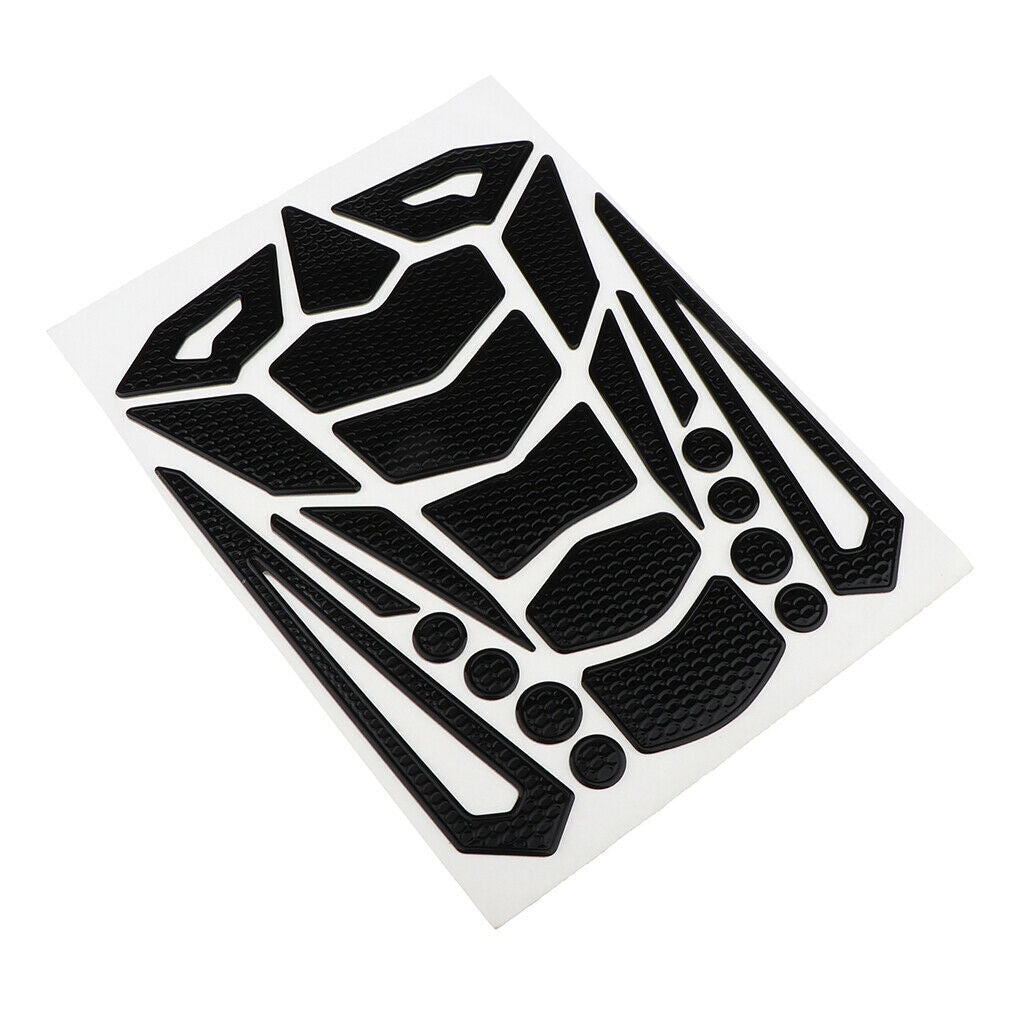 Anti-Slip Tank Pad Knee Protectors Gas Stickers for Motorcycle Red+Black