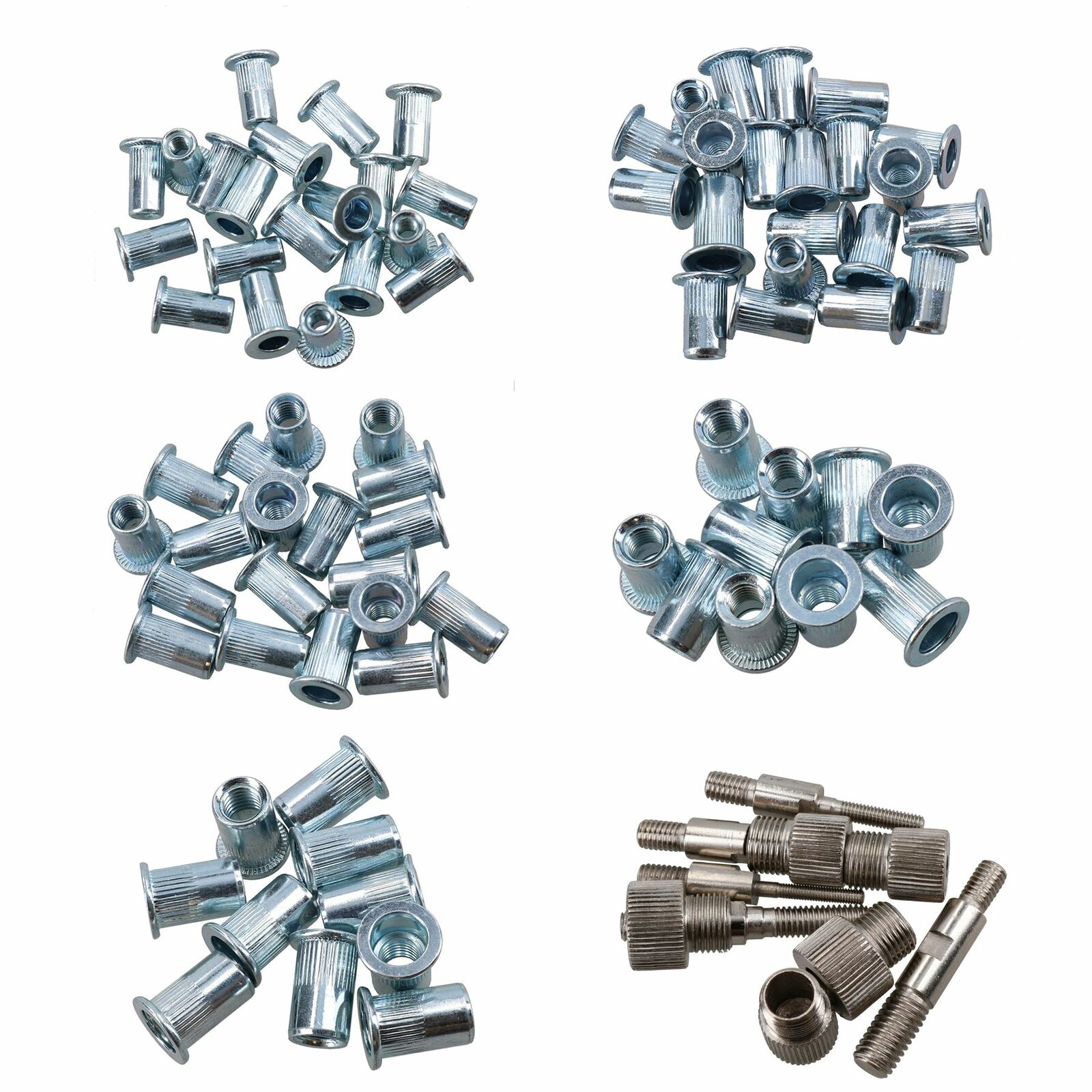 M3 â€“ M8 Fastener 86pc Heavy Duty Hand Nut Sert Riveter Rivnut Riveting Kit