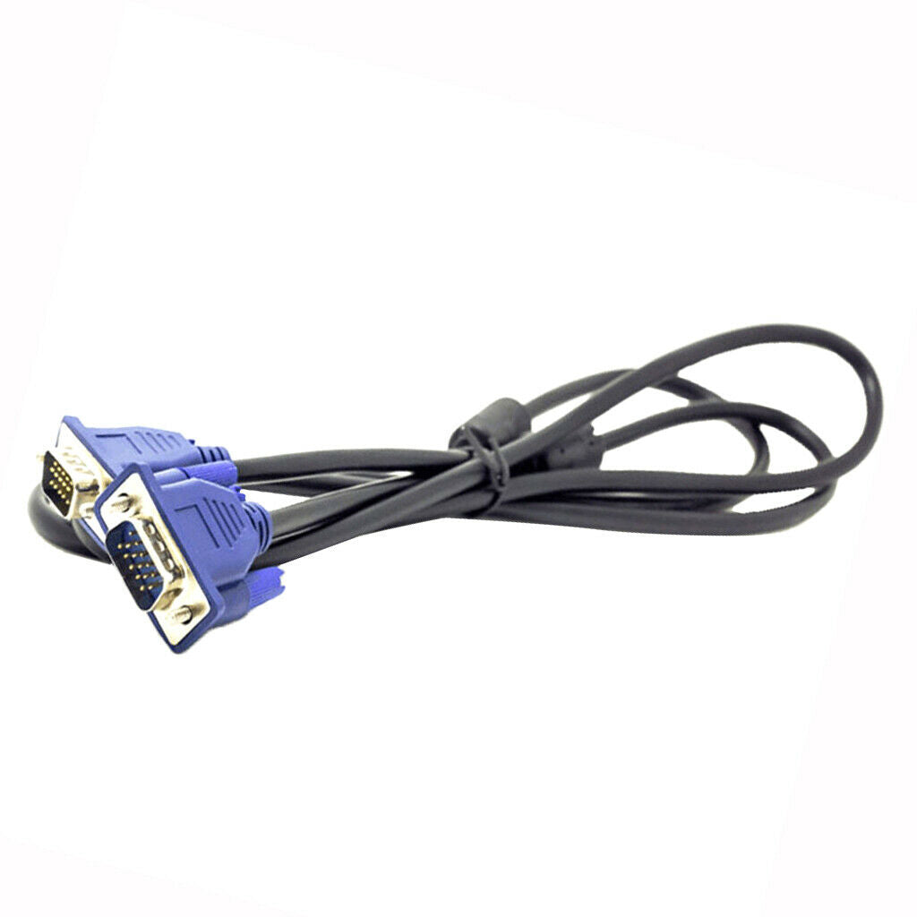 VGA-VGA Standard 15-Pin VGA Male to VGA Male Cable 4.9Feet/1.5Meters