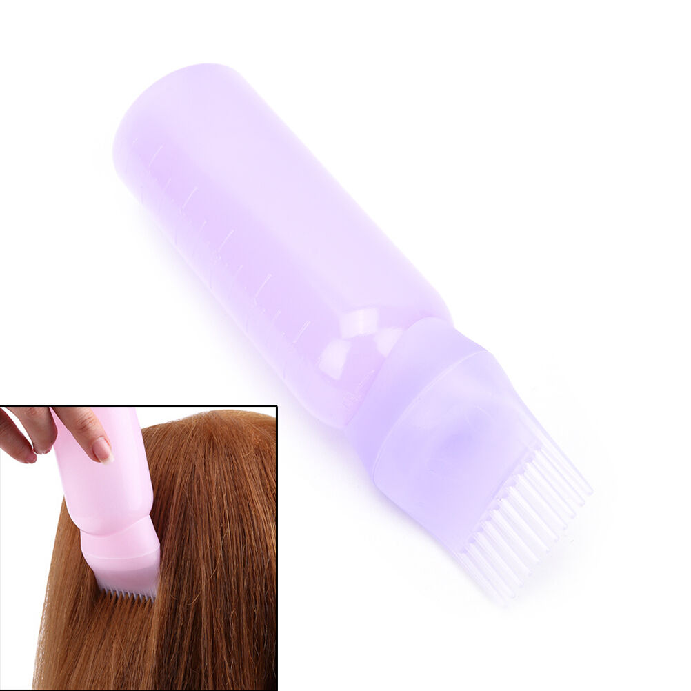 120ML Hair Dye Bottle Applicator Comb Dispensing Salon Hair Coloring Dyeing SJ