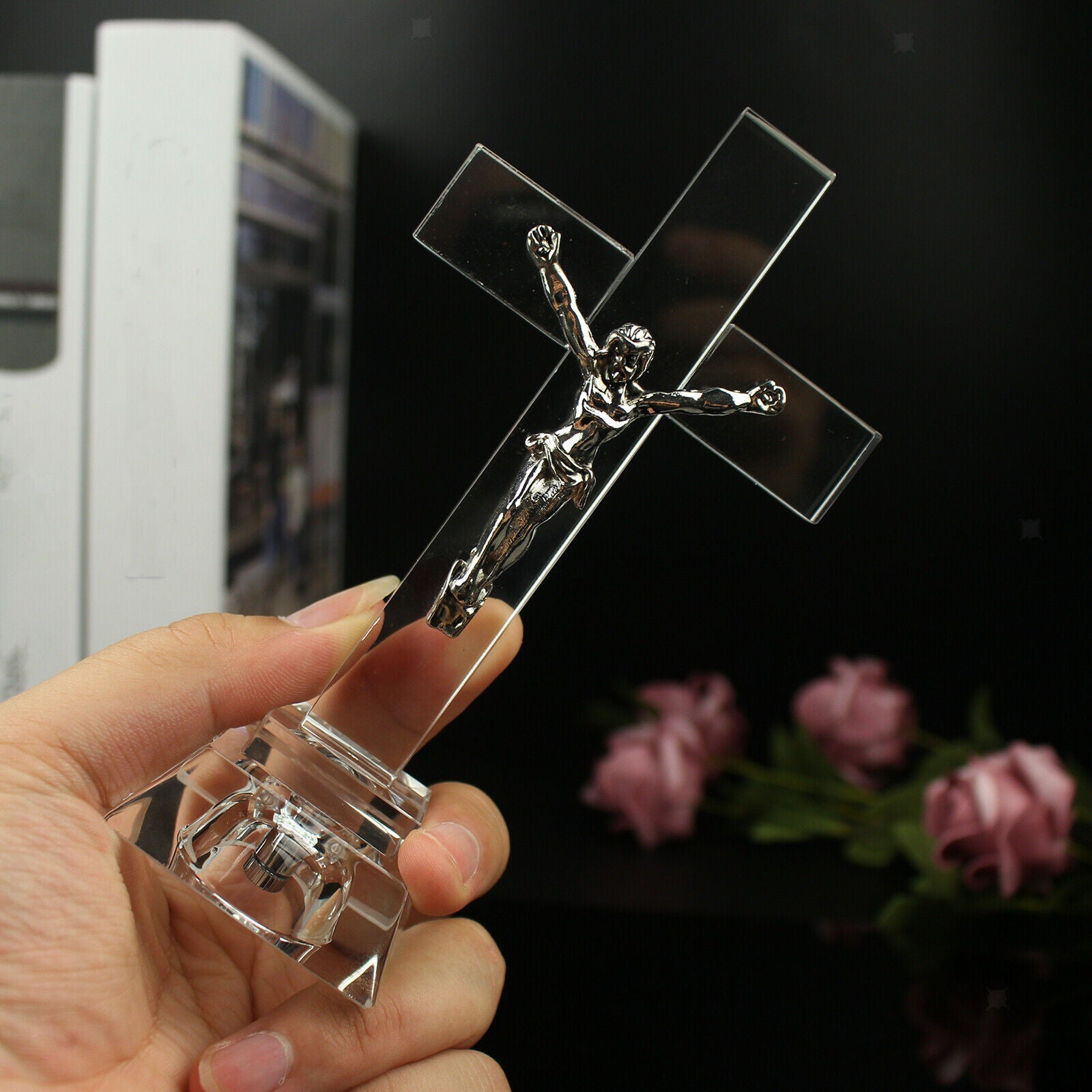 Crucifix Jesus Christ Statue Prayer Religious Ornament Collection Gifts