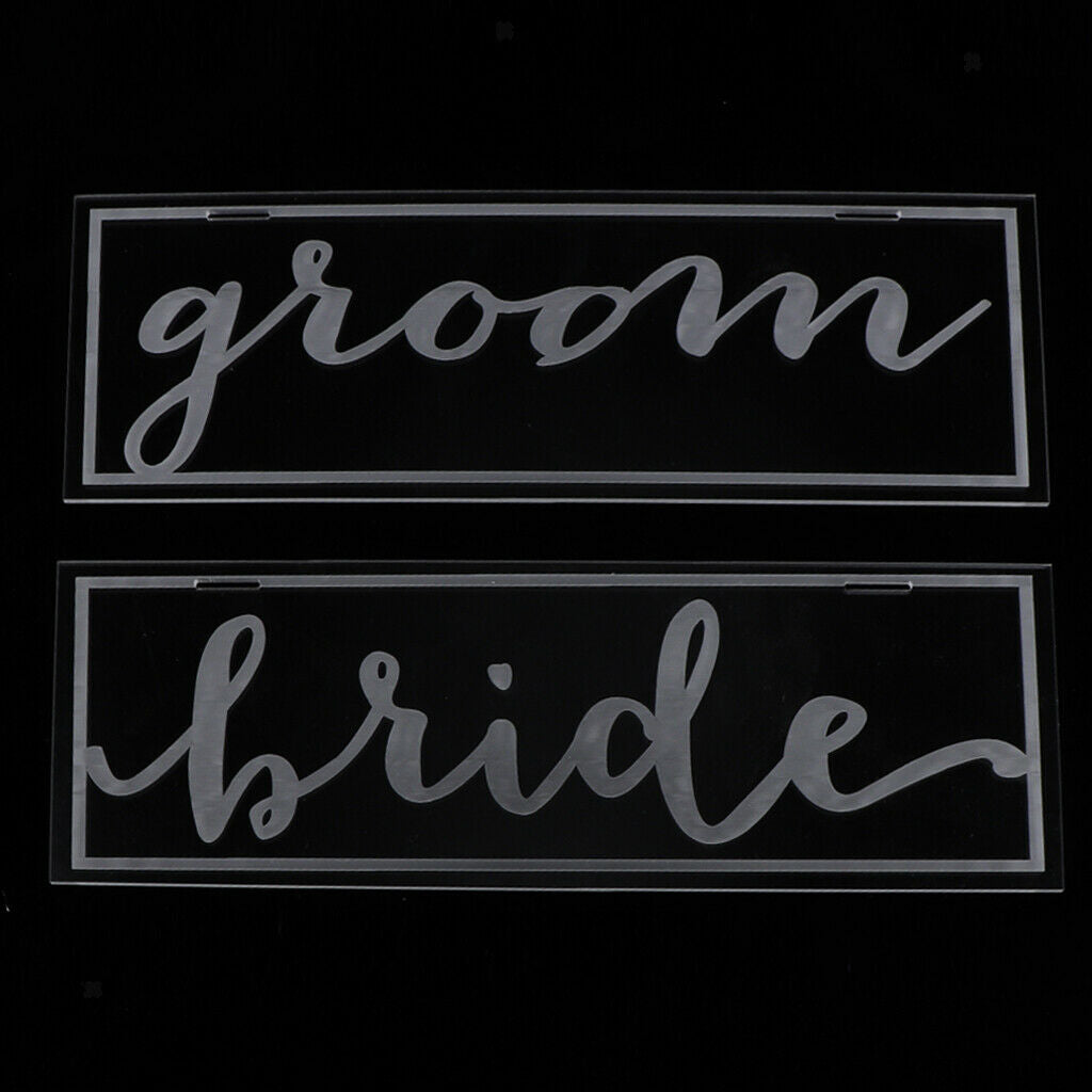 Wedding Bride Groom Hanging Sign Wedding Table Centerpiece Wedding Decor