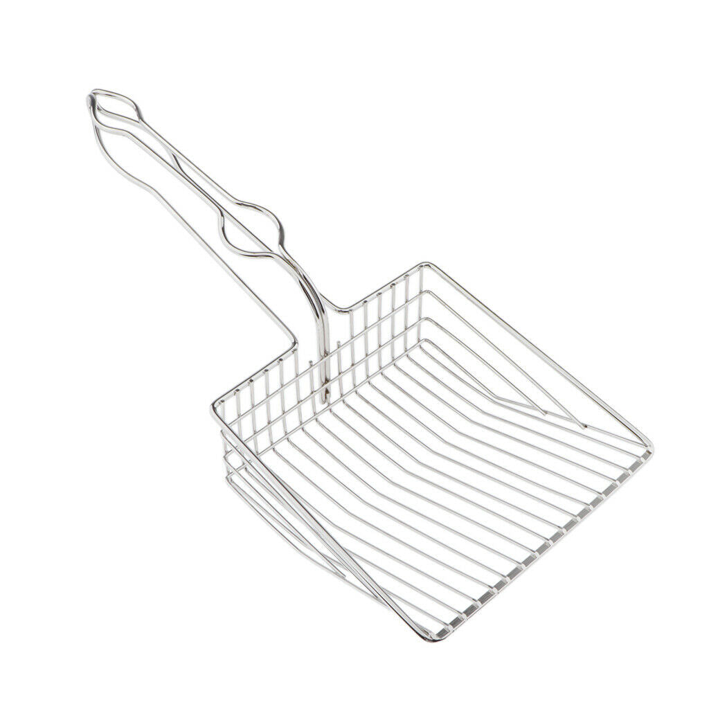 Metal Cat Litter Scooper - Non Stick Scoop  with Holder for Rabbit Small Animal