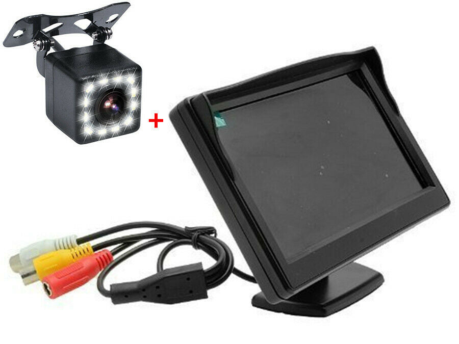 Parking monitoring 5'' LCD Rear View Monitor Screen & Backup Camera Night View