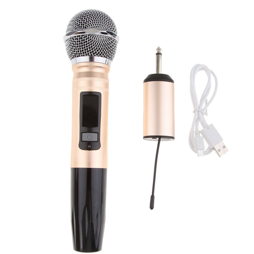 Handheld Wireless Microphone System with USB Cable Wireless Receiver