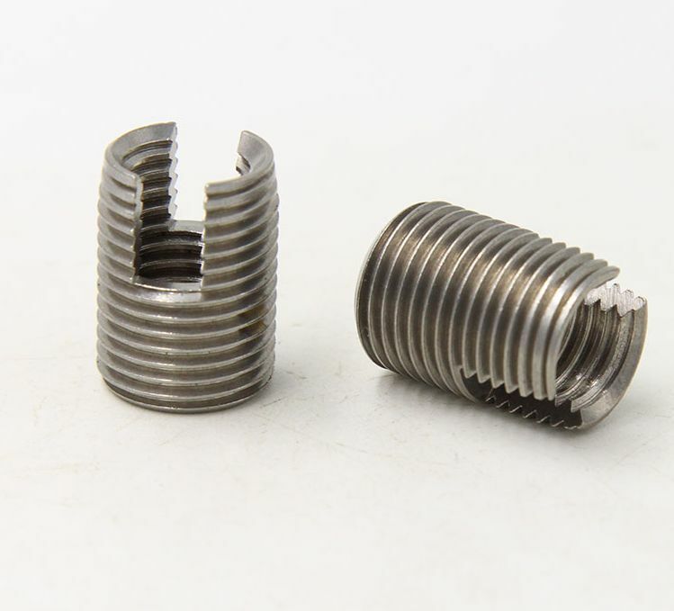 2Pcs M18 x 2.5mm Stainless Steel Solid Insert Thread Repairing Metal Threads
