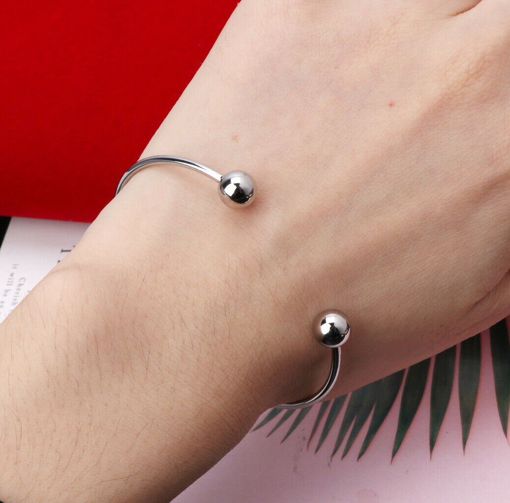 Ball Closure Adjustable Wire Blank Bracelet Expandable Bangle Jewelry Making DIY
