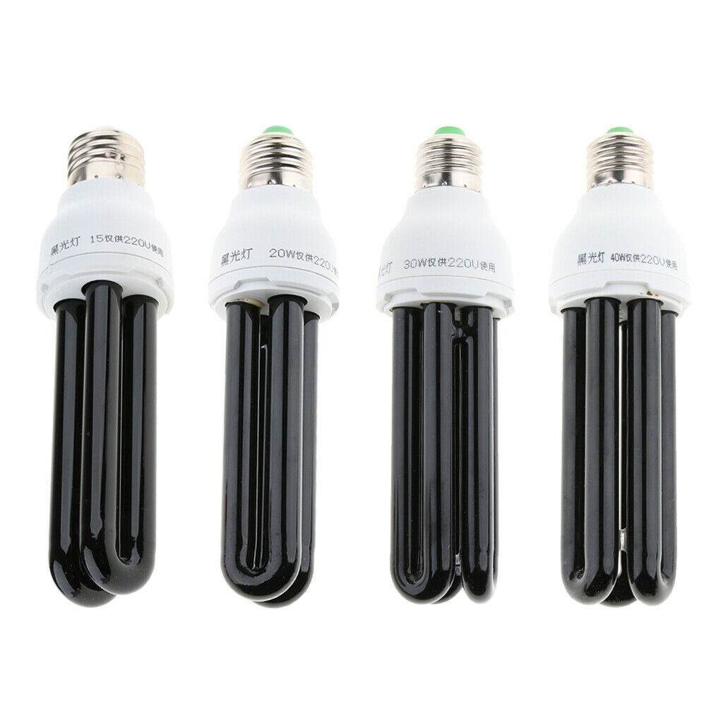 E27 15W 220V Energy Saving UV Black Stage Lamp Light Bulb Blacklight