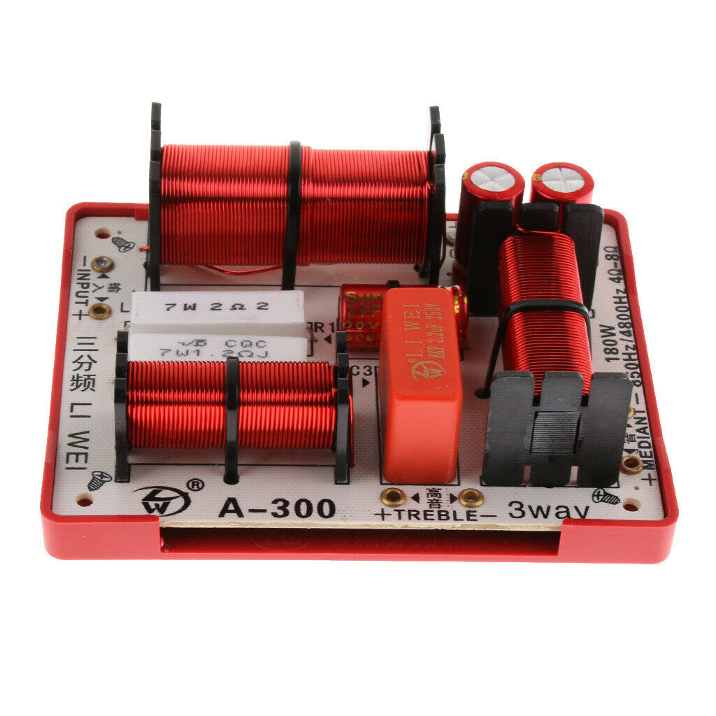 Speakers Frequency Divider 3Way 180W Crossover Filters For Car Home Audio