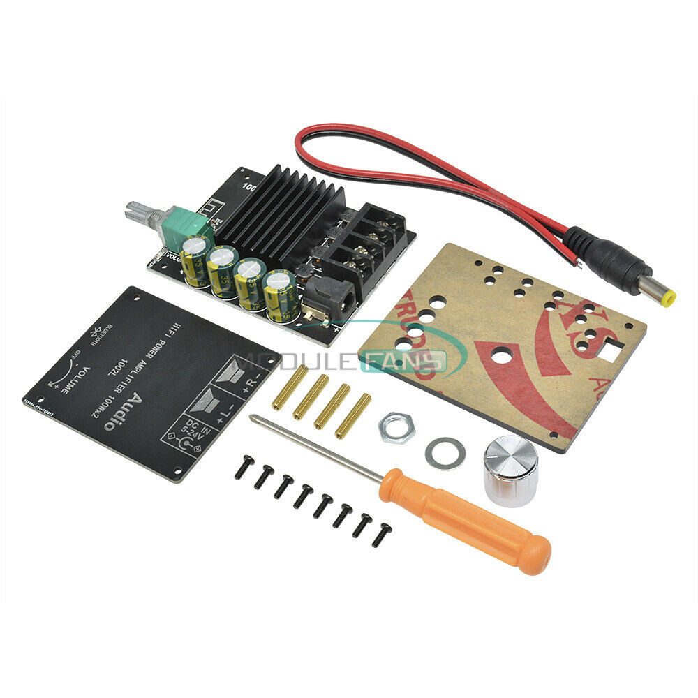 TPA3116 Mini 5.0 Bluetooth 2x100W High Power Amplifier Board Adjustable Button