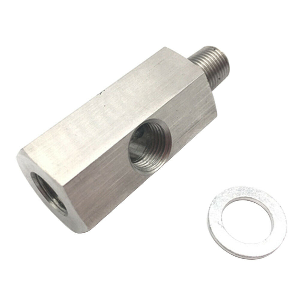 Aluminum Oil Pressure Gauge Adapter M10 To 1/8 NPT   Sensor