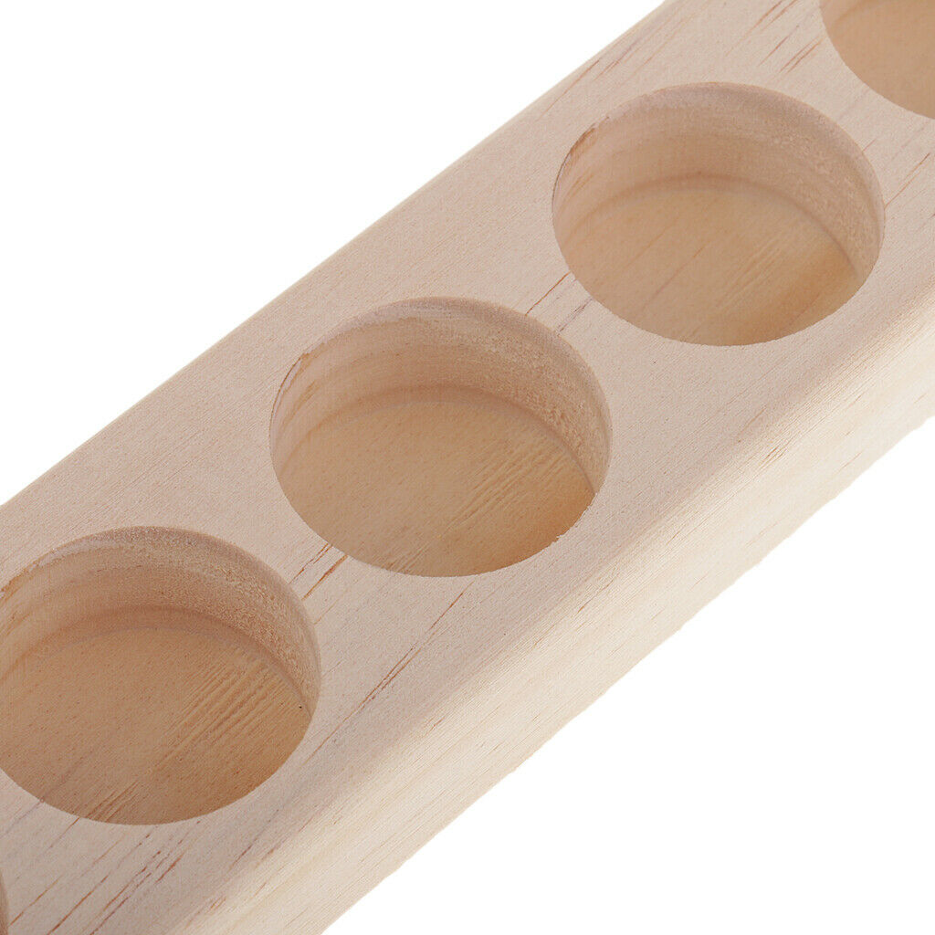2 Pieces Wooden Essential Oil Box Wood Storage Case Holds Bottles Roller Balls