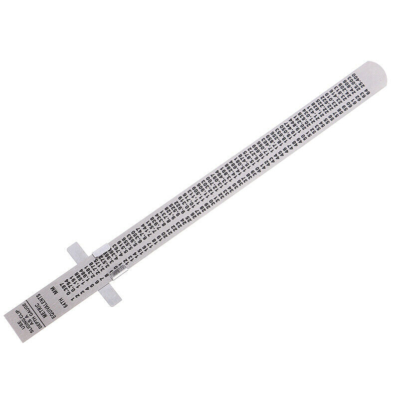 6" Stainless Steel Pocket Rule Handy Ruler with inch 1/32” mm/metric Grad.l8