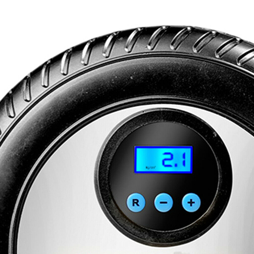 Portable Digital Tire Inflator 260PSI Shut Off LED Light Car Cigarette