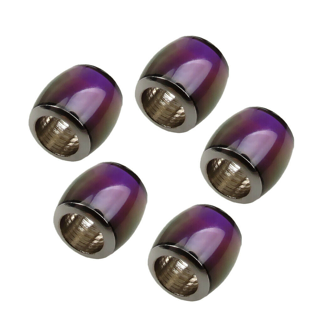 5 Pieces/ Pack Stainless Steel Color Change Loose Beads Emotions Sensitive