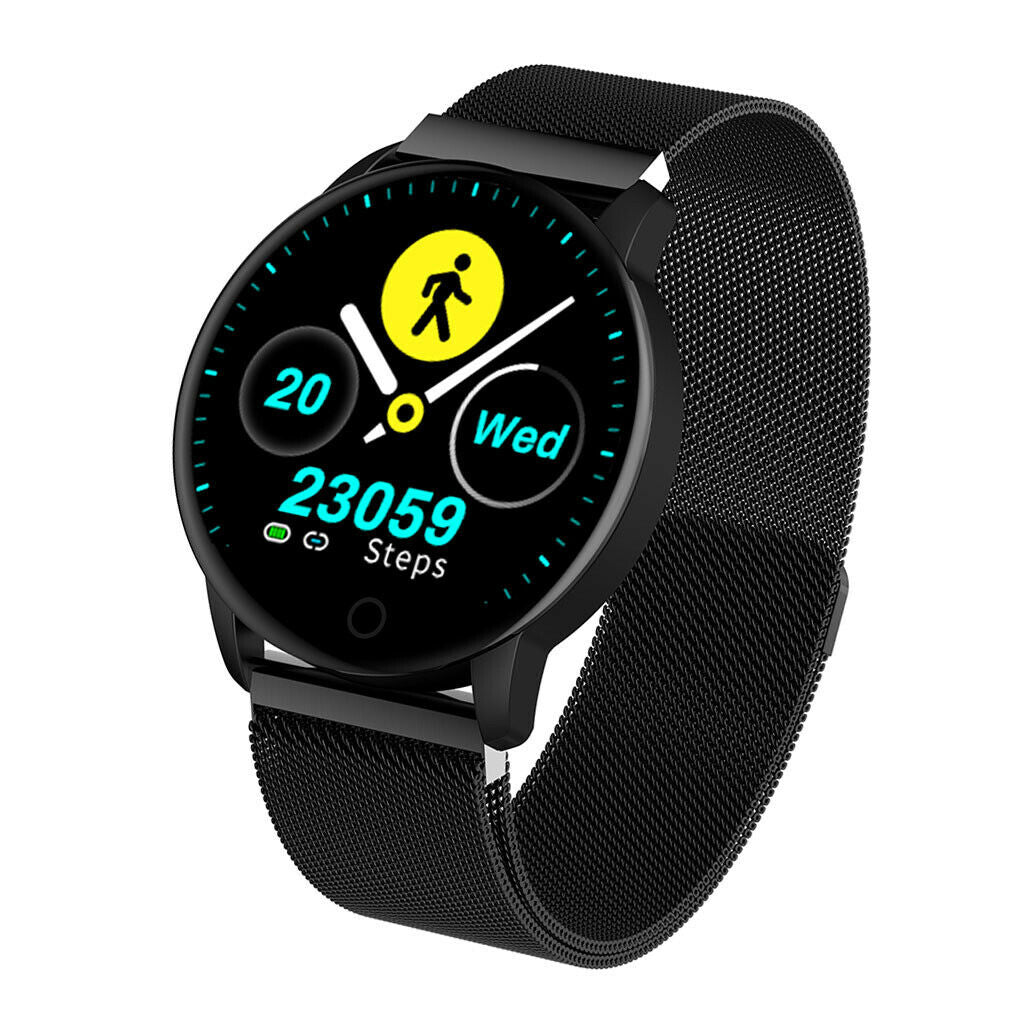 Smart Watch Outdoor Sport Fitness Tracker Bracelet Bacd Black (Steel)